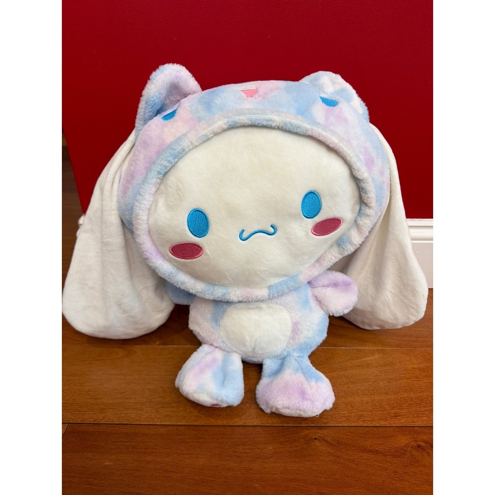 Sanrio Cinnamoroll‎ Plush Toy Unisex Blue Tie Dye Bear Hood Large 16"